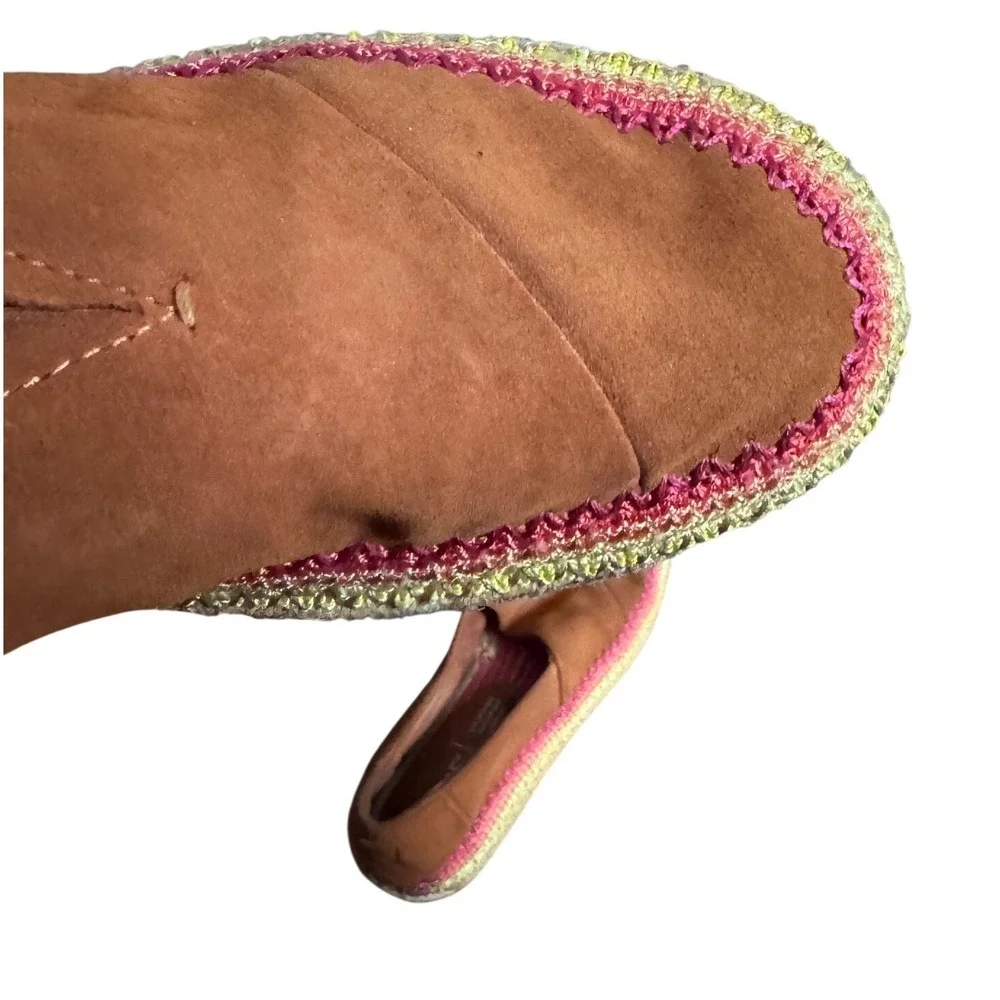TOMS Alpargata Espadrille Suede Brown Shoes Size 9